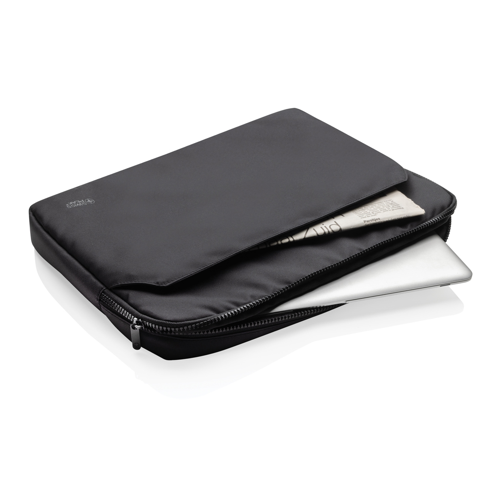 Husă Swiss Peak Aware™ RPET Essential pentru laptop de 15.6 personalizat cu logo
