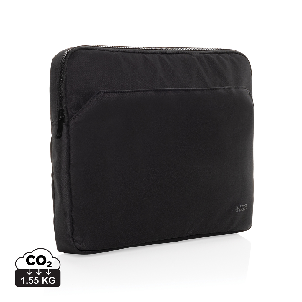 Husă Swiss Peak Aware™ RPET Essential pentru laptop de 15.6 personalizat cu logo