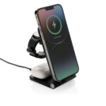 Încărcător 3 în 1 Powerpal 15W din plastic reciclat RCS personalizat cu logo
