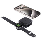 Încărcător magnetic wireless 2-în-1 Urban Vitamin Goleta 15W personalizat cu logo