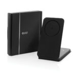 Încărcător magnetic wireless 3 în 1 Swiss Peak 15W RCS personalizat cu logo