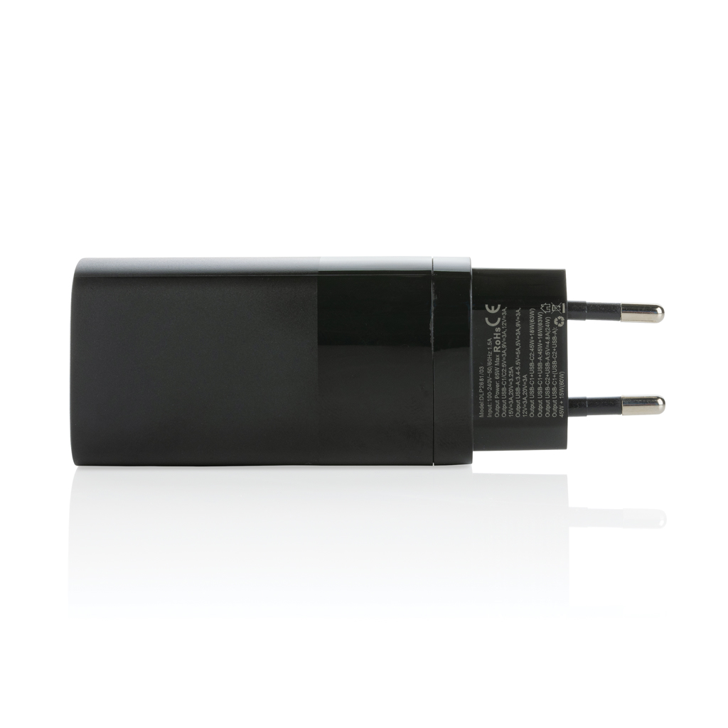 Încărcător ultra rapid 65W Philips, 3 porturi USB personalizat cu logo