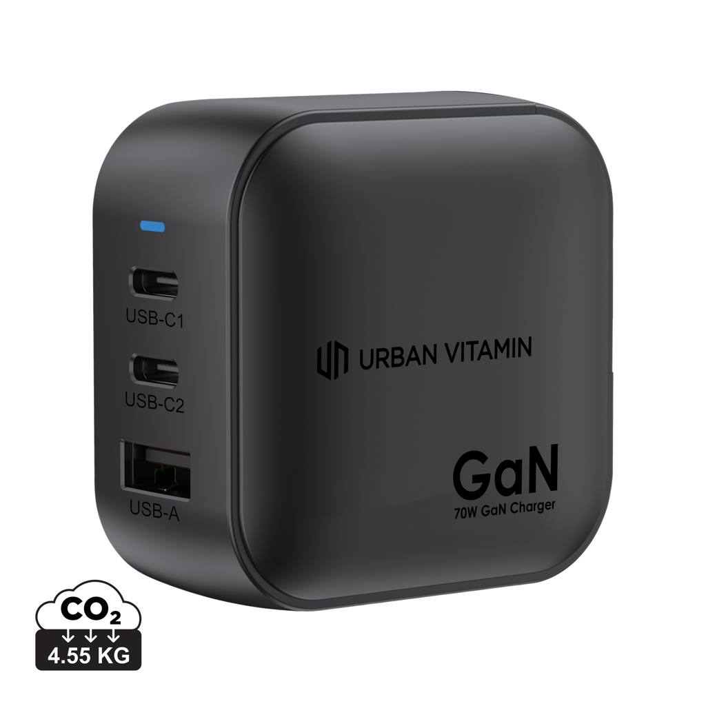 Încărcător Urban Vitamin Santa Cruz 70W GAN, RCS personalizat cu logo