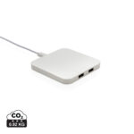 Încărcător wireless 10W plastic reciclat RCS cu porturi USB