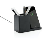 Încărcător wireless Ontario 10W din plastic reciclat RCS personalizat cu logo