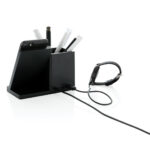 Încărcător wireless Ontario 10W din plastic reciclat RCS personalizat cu logo