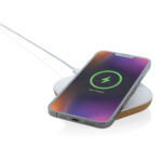 Încărcător wireless Oregon 10W plută și plastic reciclat personalizat cu logo