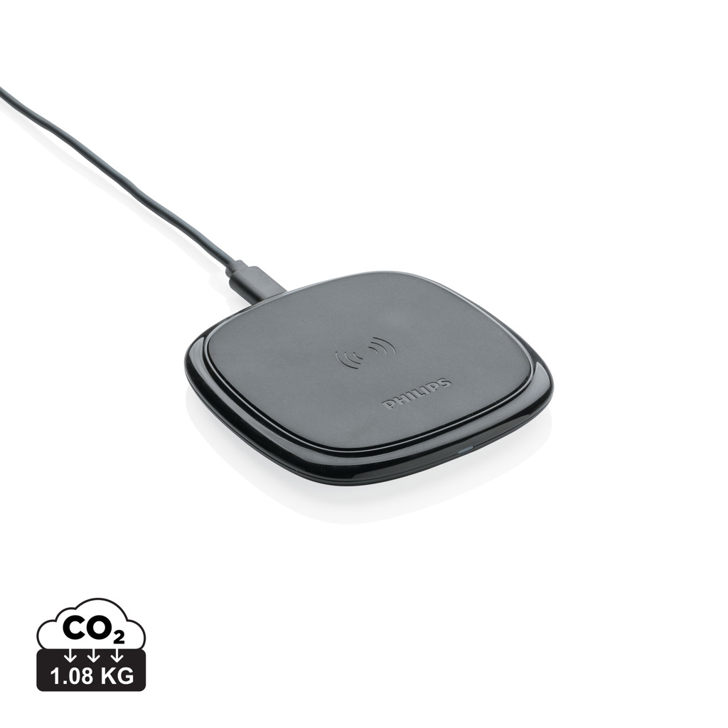 Încărcător wireless Philips Qi 10W personalizat cu logo