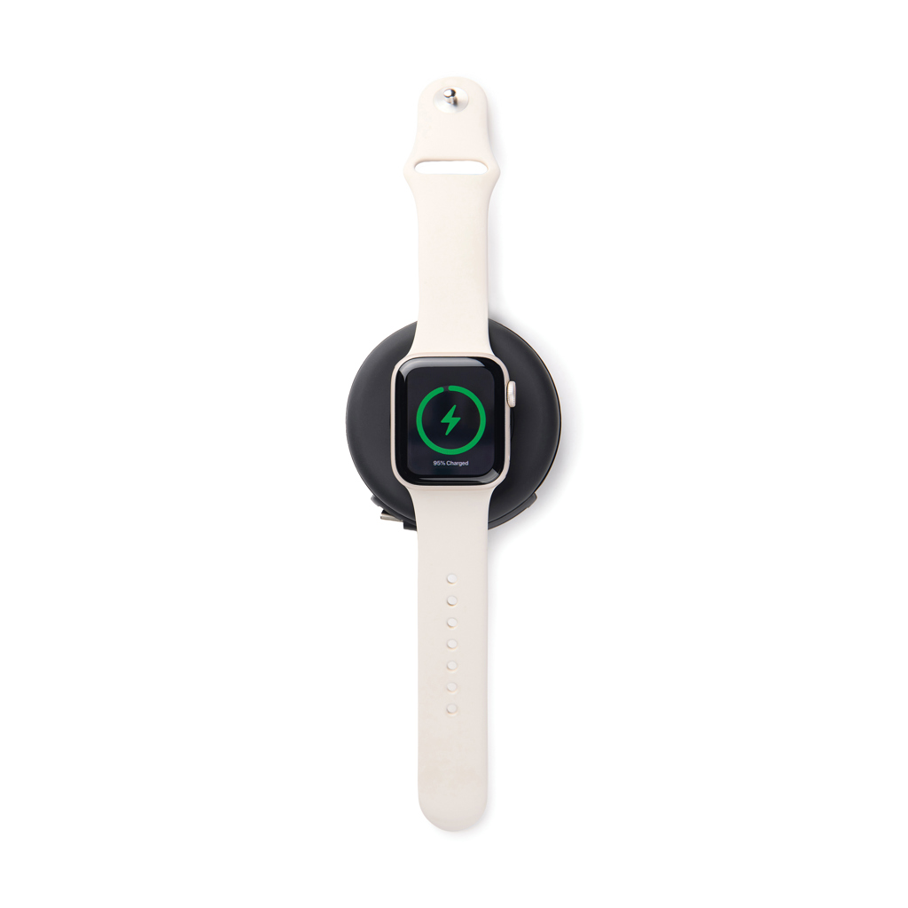 Încărcător wireless portabil VINGA Baltimore RCS 2-în-1 15W personalizat cu logo