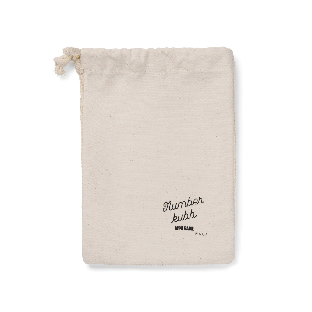 Joc VINGA Kubb mini cu numere personalizat cu logo