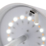 Lampă de birou Pure Glow reîncărcabilă, cu mufă USB RCS personalizat cu logo