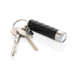 Lanternă cu breloc Globix reîncărcabilă USB din plastic reci personalizat cu logo