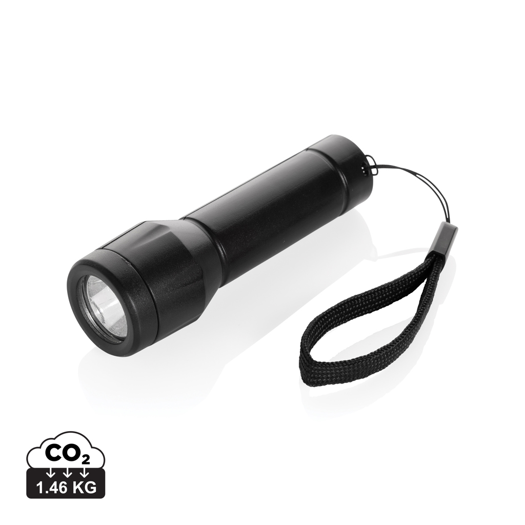 Lanternă Flara reîncărcabilă USB  plastic reciclat RCS personalizat cu logo