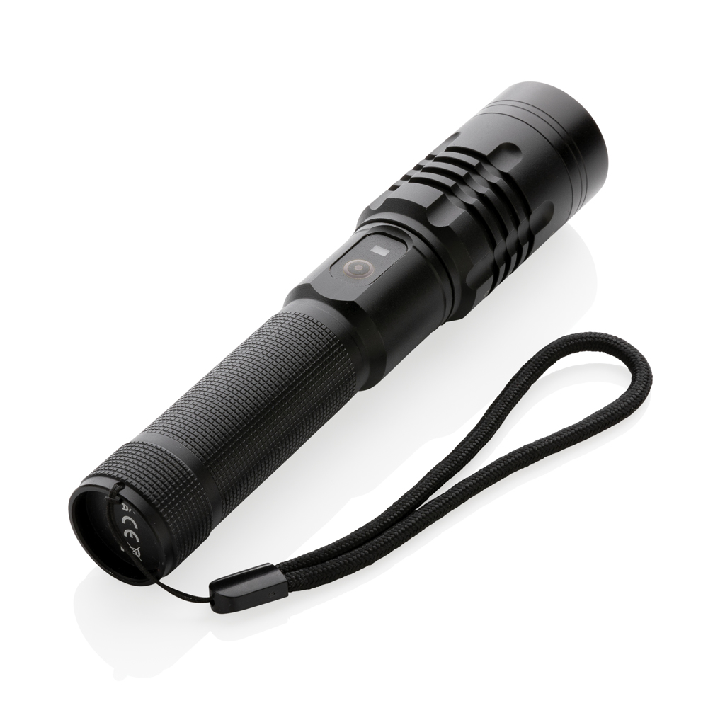 Lanternă Gear X, reîncărcabilă cu mufă USB personalizat cu logo