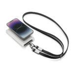 Lanyard Nivo pentru telefon din PET reciclat RCS personalizat cu logo