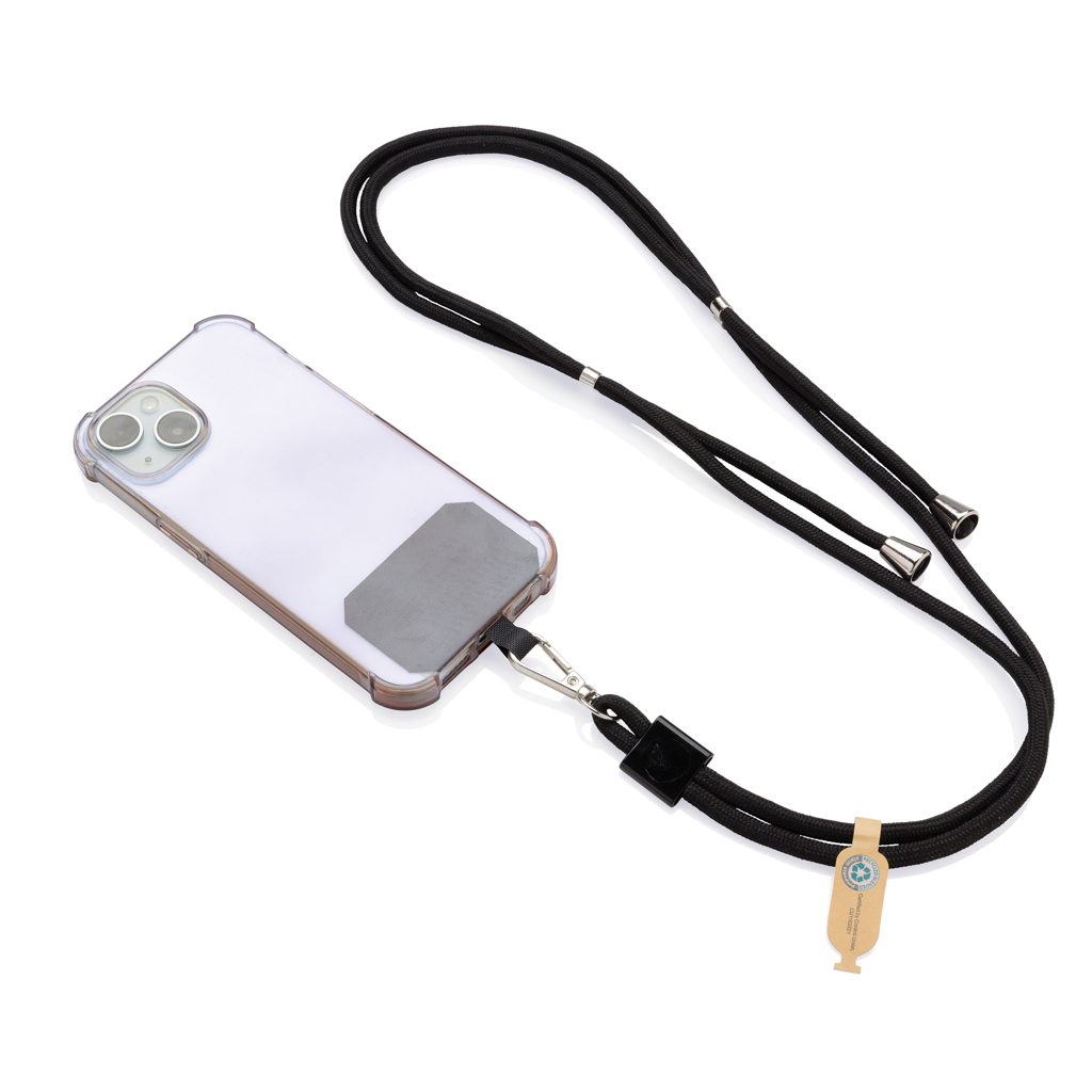 Lanyard reglabil CarryLoop cu suport pentru telefon personalizat cu logo
