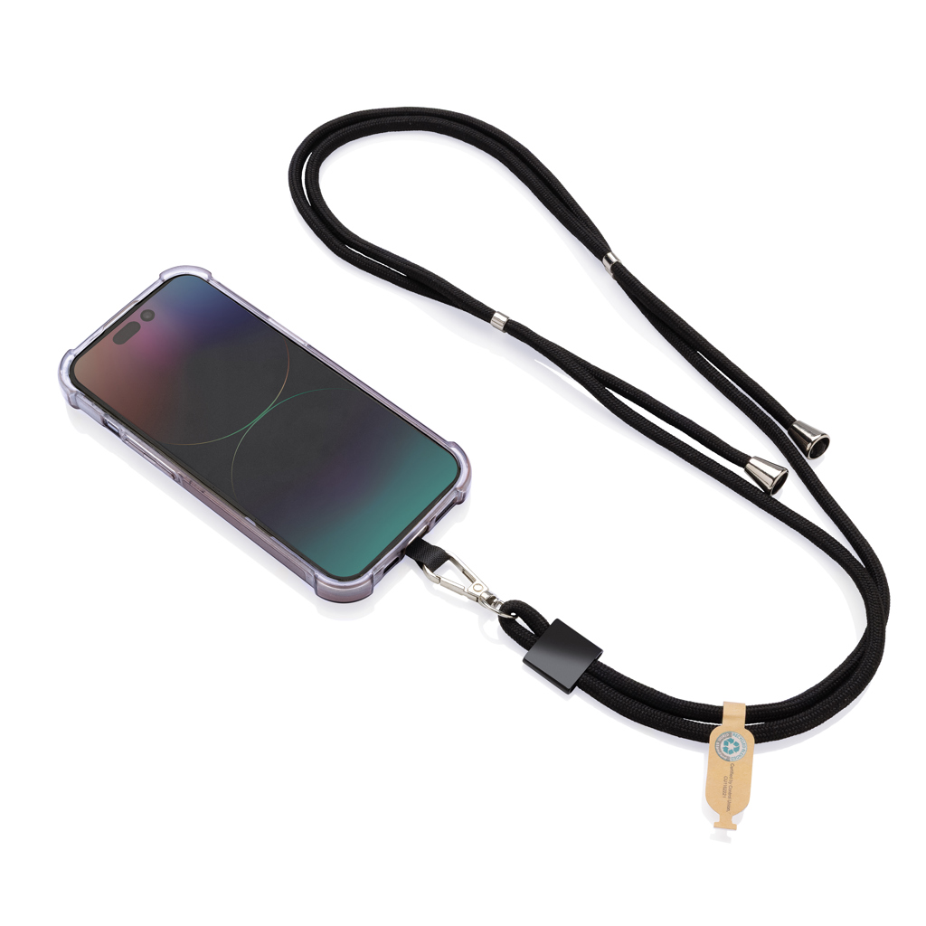 Lanyard reglabil CarryLoop cu suport pentru telefon personalizat cu logo