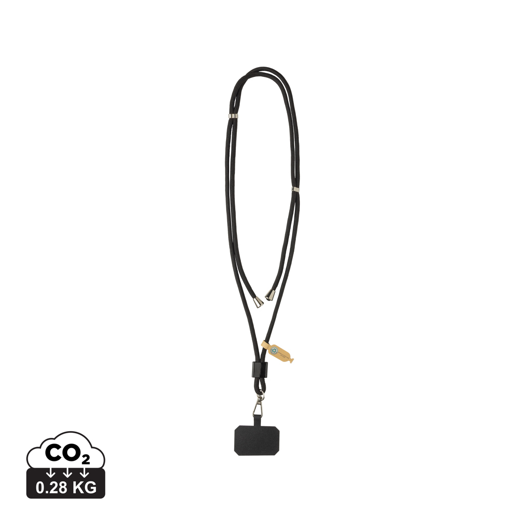 Lanyard reglabil CarryLoop cu suport pentru telefon personalizat cu logo