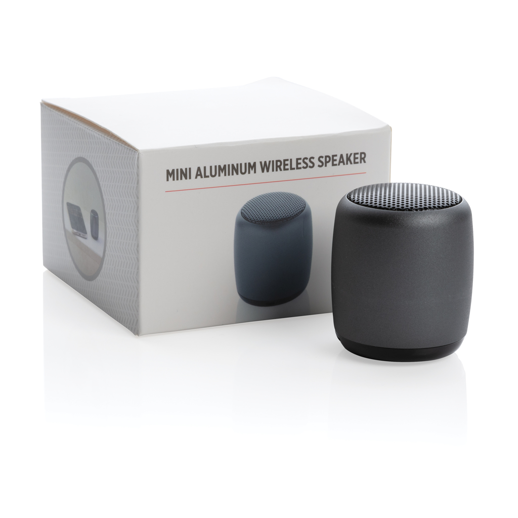 Mini-Boxă wireless din aluminiu personalizat cu logo