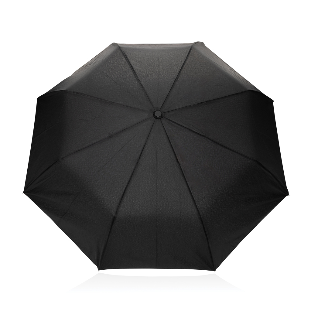 "Mini umbrelă 21"" Kaycey AWARE™ RPET cu lemn acacia" personalizat cu logo
