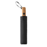 Mini umbrelă 21" Kaycey AWARE™ RPET cu lemn acacia personalizat cu logo