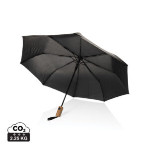 Kaycey 21″ AWARE™ RPET Acacia wood mini auto open umbrella