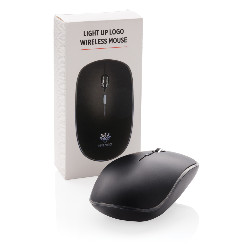 Mouse wireless Light up logo personalizat cu logo
