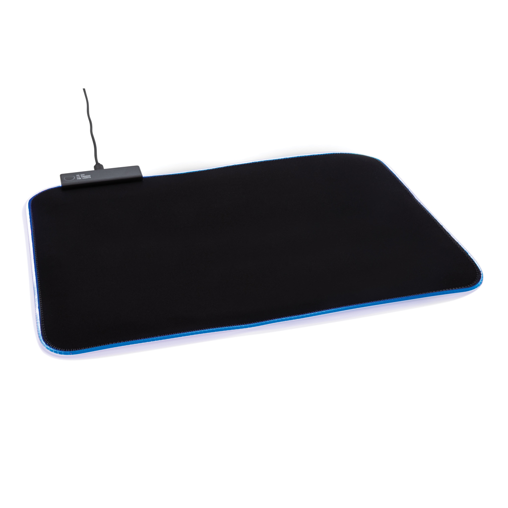 Mousepad de gaming cu iluminare RGB personalizat cu logo