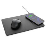 Mousepad wireless Swiss Peak 10W din PU reciclat RCS personalizat cu logo