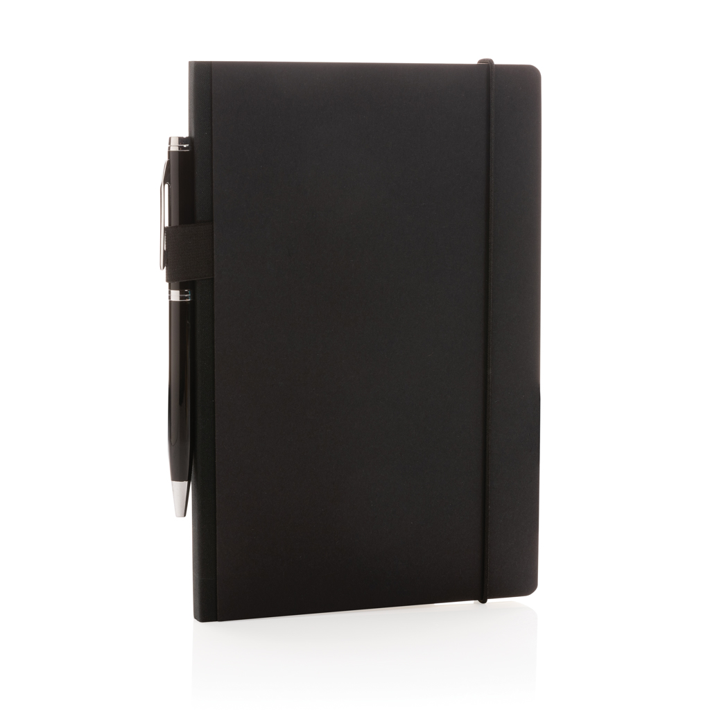 Notebook A5 delux cu copertă tare personalizat cu logo
