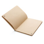 Notebook A5 din hârtie kraft și copertă din plută personalizat cu logo