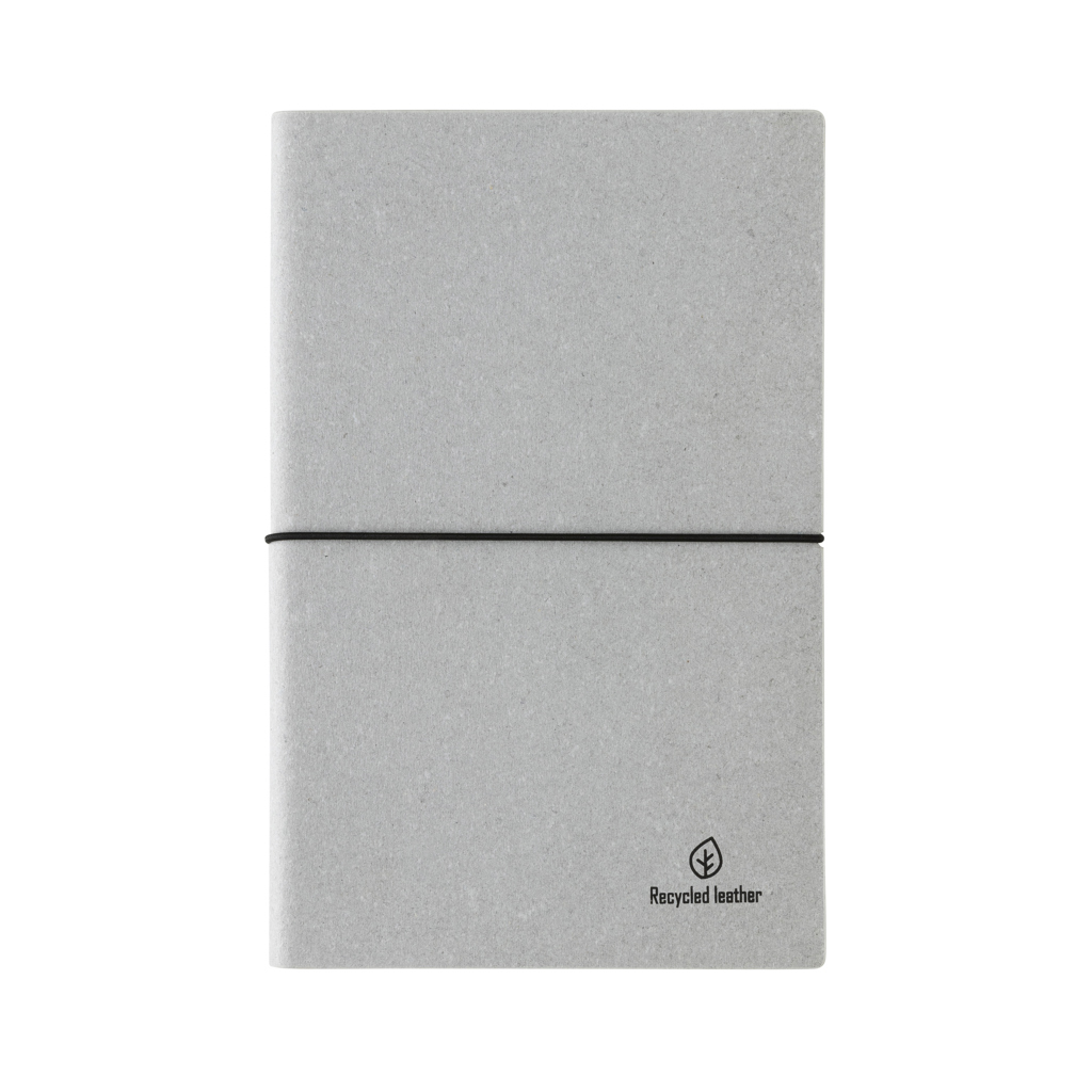 Notebook A5 din piele reciclată personalizat cu logo