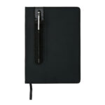 Notebook A5 standard cu copertă tare și pix personalizat cu logo