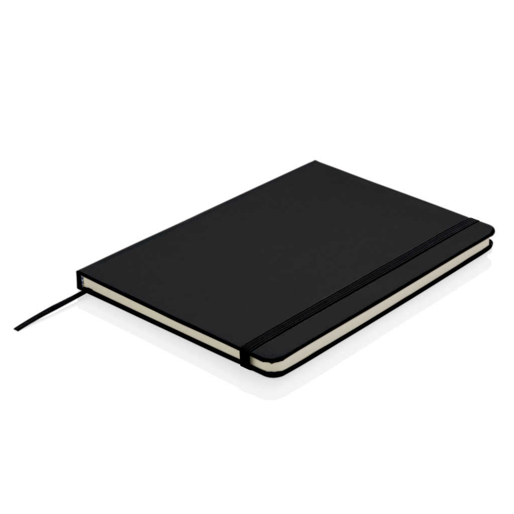 Notebook clasic A5 cu copertă tare personalizat cu logo