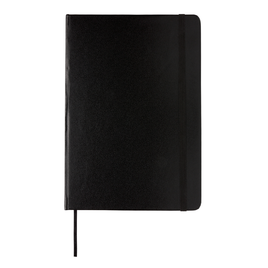Notebook clasic A5 cu copertă tare personalizat cu logo