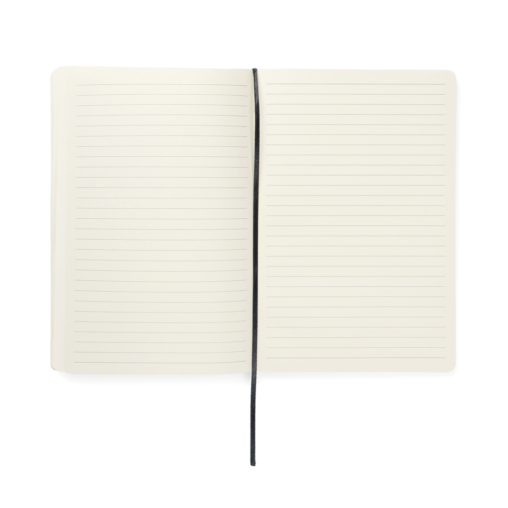 Notebook cu copertă moale VINGA Baltimore din PU RCS personalizat cu logo
