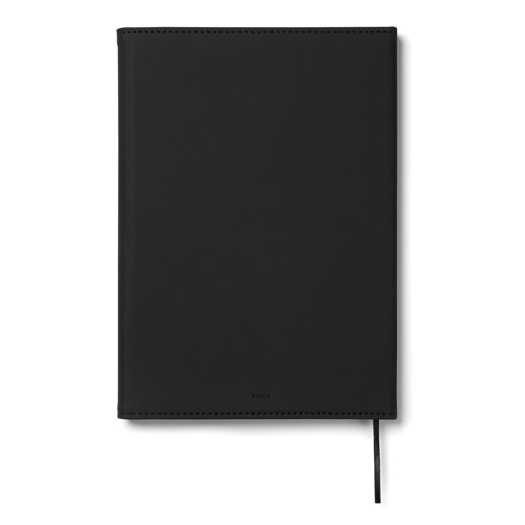 Notebook VINGA Blatimore din PU cu hârtie certificată GRS personalizat cu logo