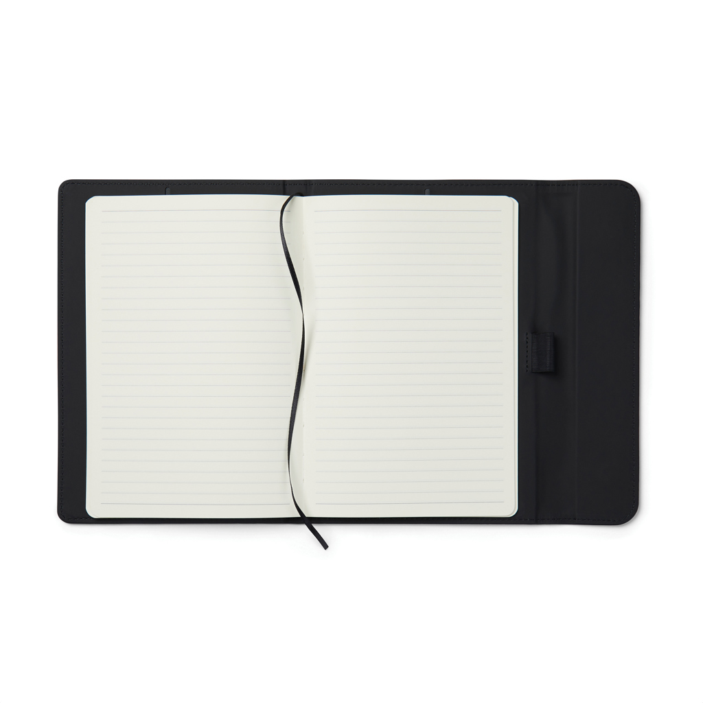 Notebook VINGA Blatimore din PU cu hârtie certificată GRS personalizat cu logo
