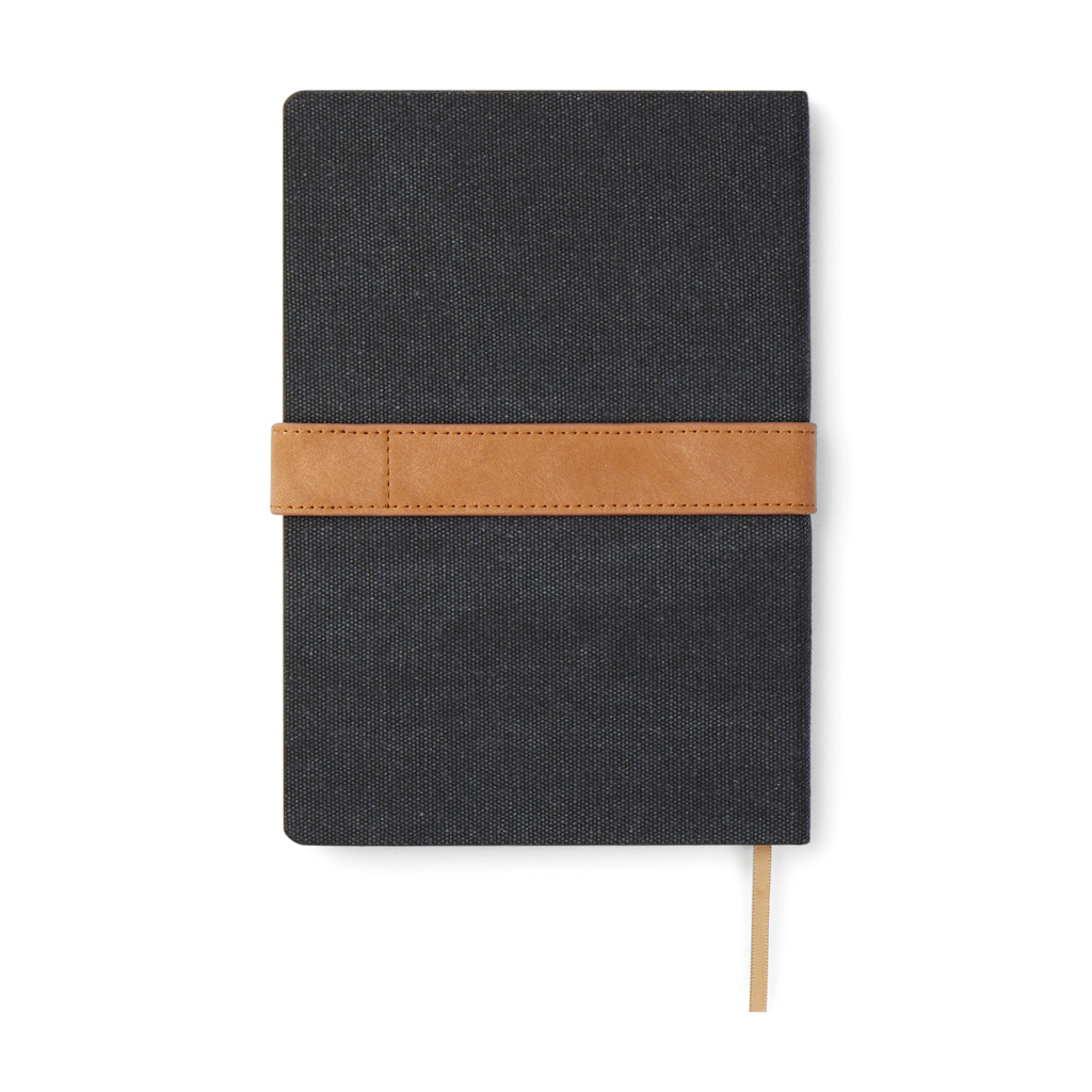 Notebook VINGA Bosler din pânză reciclată RCS personalizat cu logo