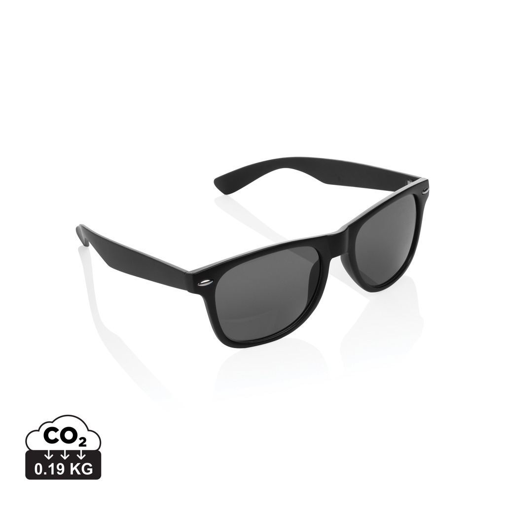 Ochelari de soare din plastic reciclat GRS personalizat cu logo