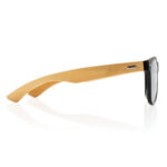 Ochelari de soare din plastic reciclat RCS și bambus personalizat cu logo