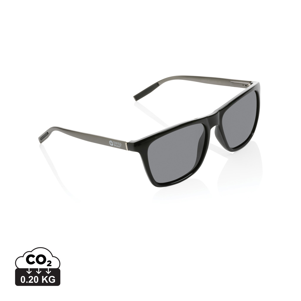 Ochelari de soare polarizați Swiss Peak plastic reciclat RCS personalizat cu logo