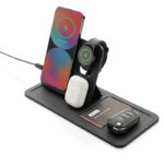 Organizator birou Swiss Peak 3-în-1 cu încărcare wireless personalizat cu logo