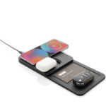 Organizator birou Swiss Peak 3-în-1 cu încărcare wireless personalizat cu logo