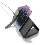 Organizator pentru călătorii Swiss Peak cu încărcător 3în1 personalizat cu logo