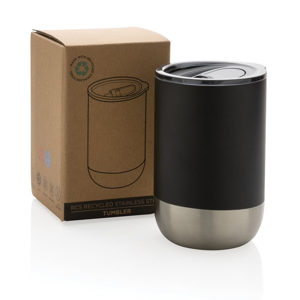 Pahar de cafea din inox reciclat RCS personalizat cu logo