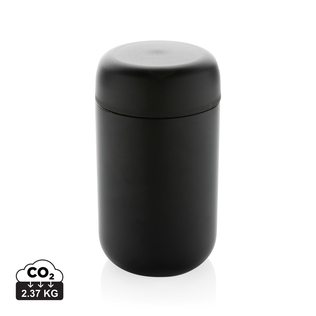 Pahar ermetic Brew din inox reciclat certificat RCS personalizat cu logo