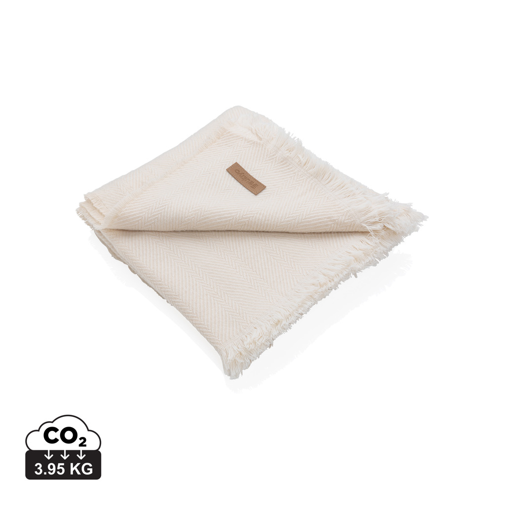 Pătură țesută Ukiyo Aware™ Polylana® 130x150cm personalizat cu logo