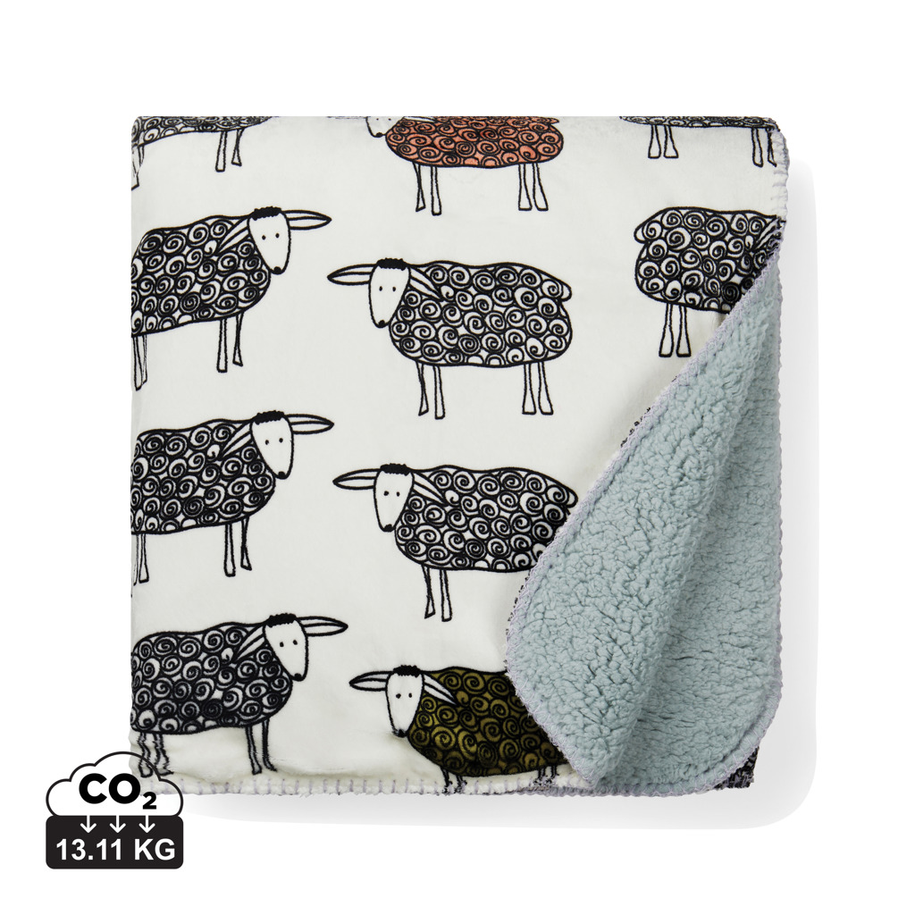 Pătură VINGA Sheep din PET reciclat personalizat cu logo