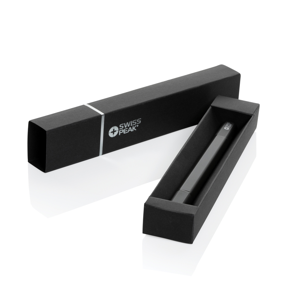 Pix dual Swiss Peak Storm din aluminiu reciclat RCS personalizat cu logo